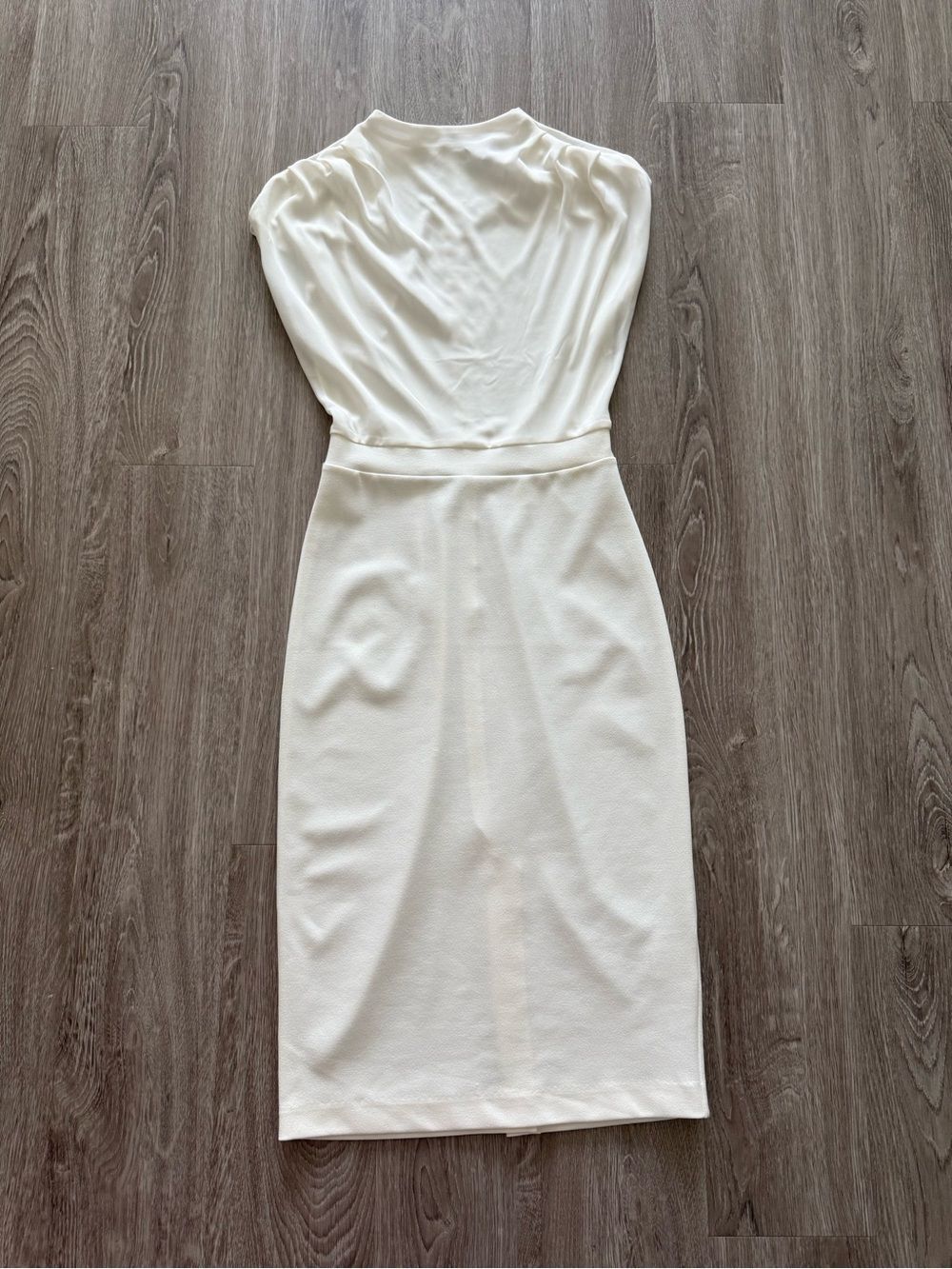 Express Ivory Midi Sheath Dress